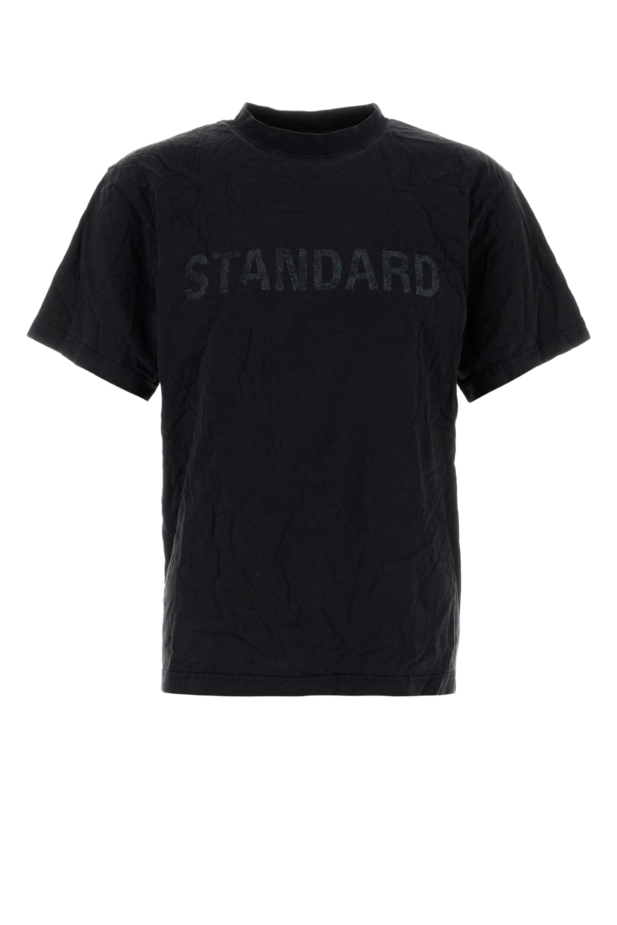 Salte Coton T-Shirt Faded Washed Black Exterior: Cotton
