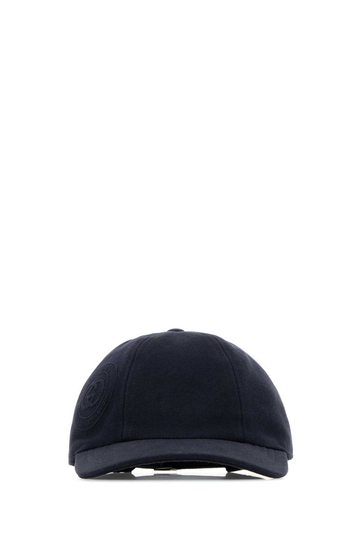 Navy Blue Cotton Baseball Cap Midnightblue Cotton-polyester Cappelli