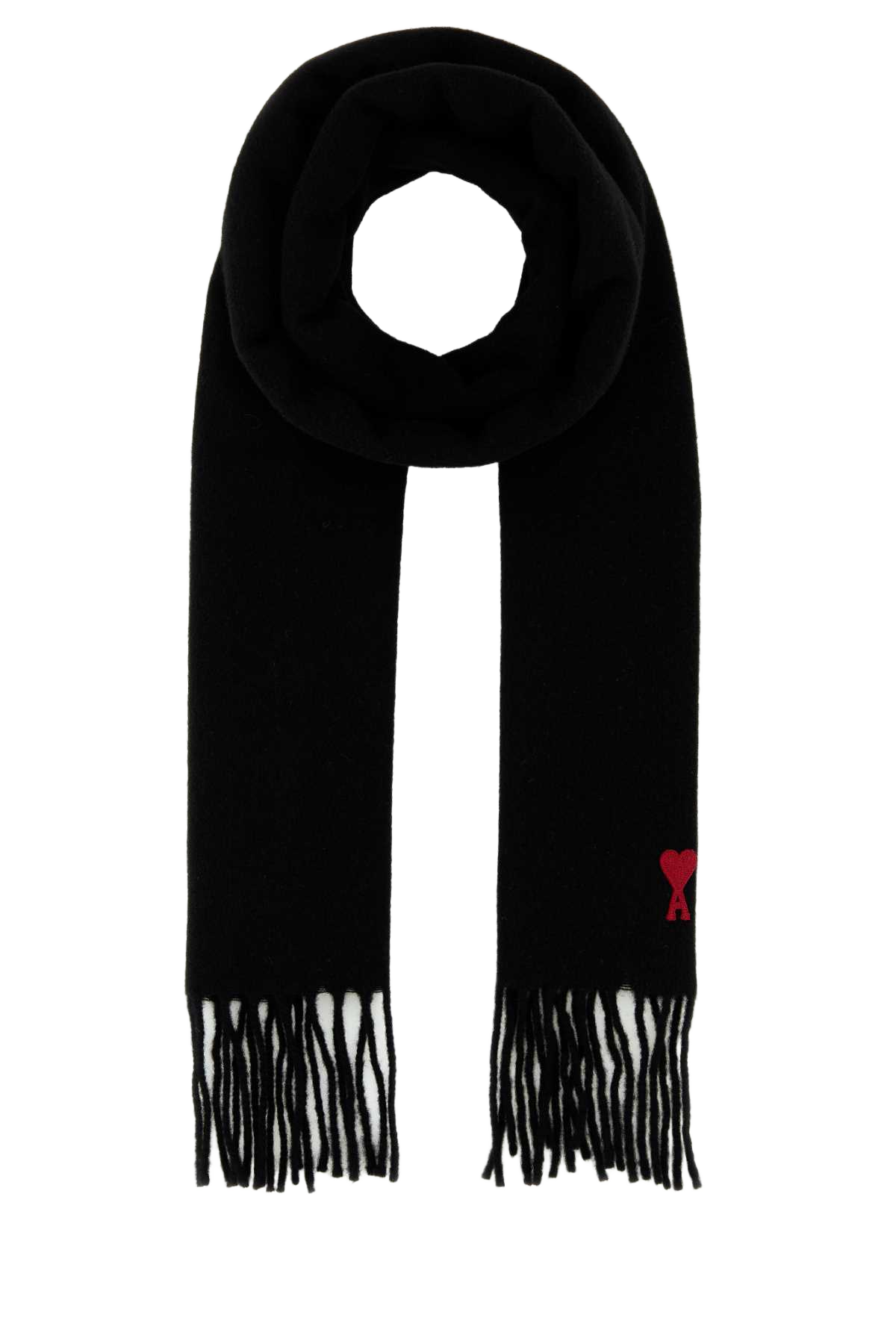Black Wool Scarf Exterior: Sciarpe E Foulard