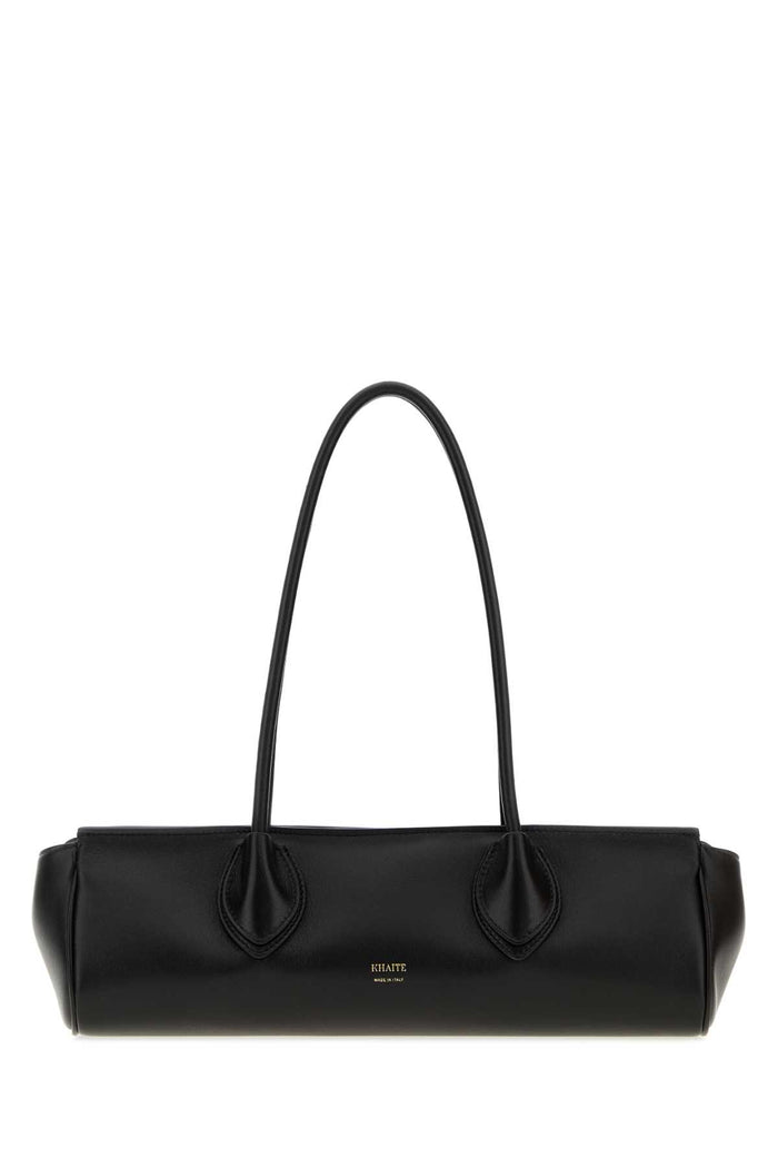 Black Leather Donna Shoulder Bag Borse A Mano