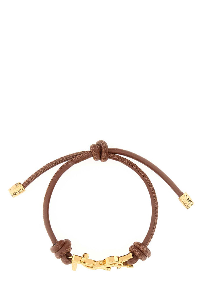 Brown Leather Cassandre Bracelet Dkwetclay Bracciali