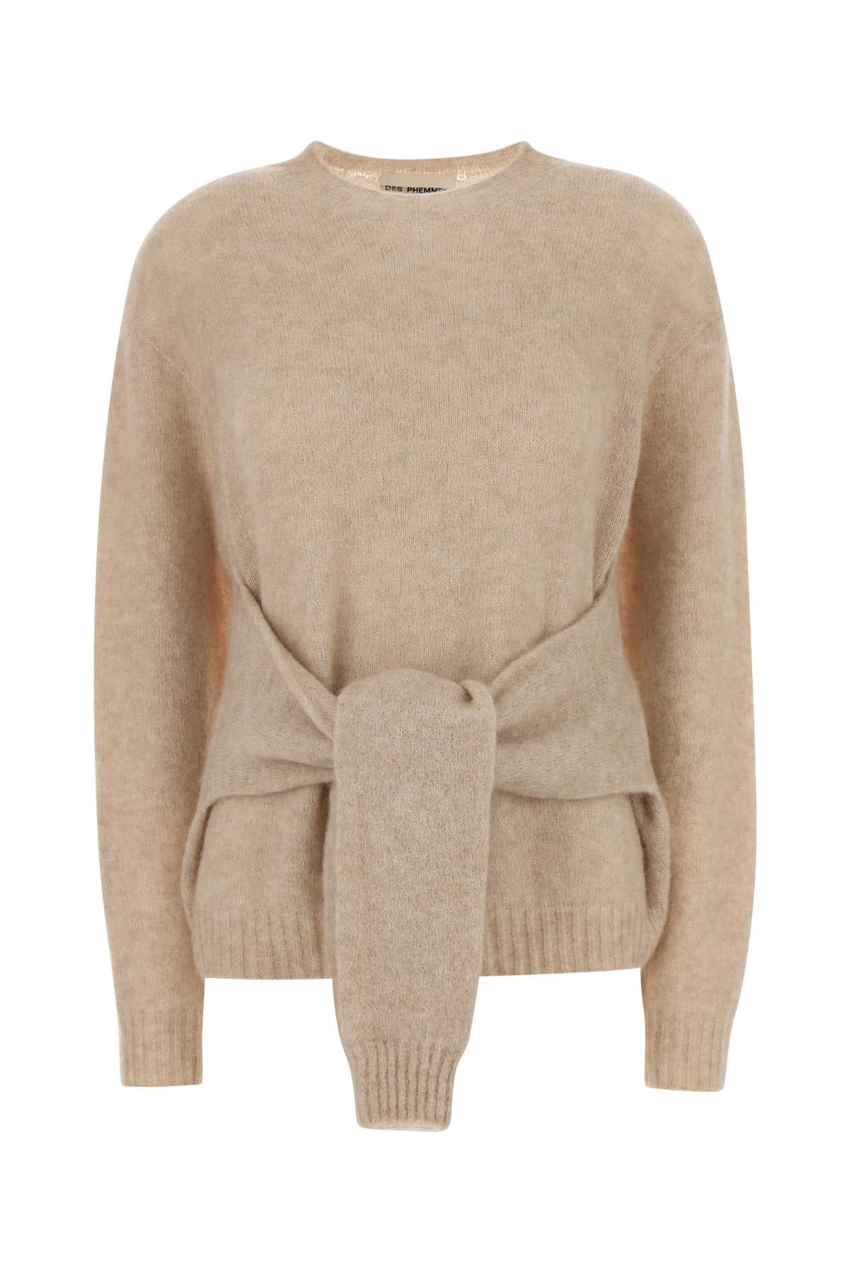 Beige Stretch Nylon Blend Sweater Maglieria