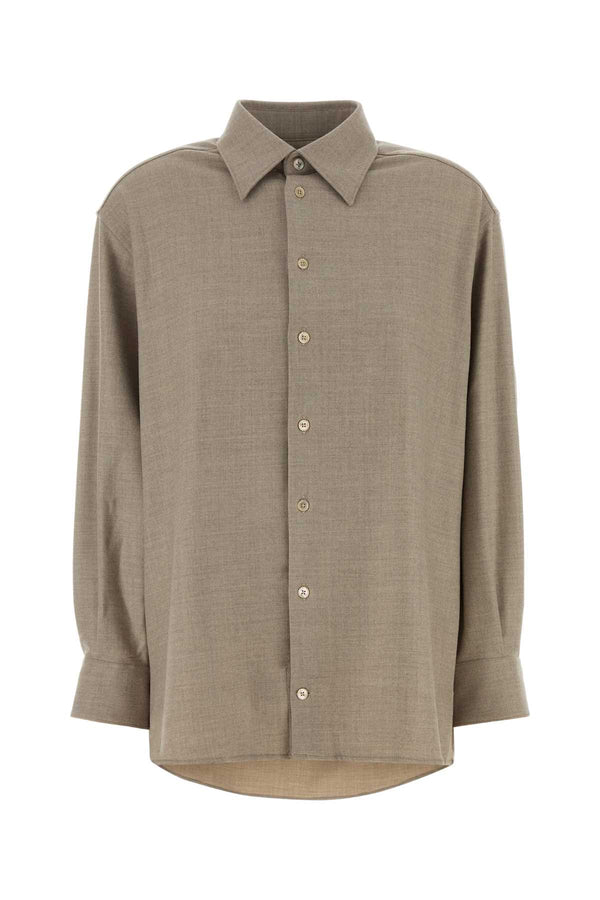 Oriane Unisex 100% Wool shirt in beige