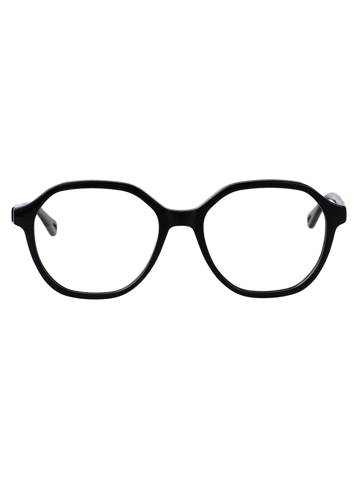 Ch0312o Black-black-transparent Acetate Optical