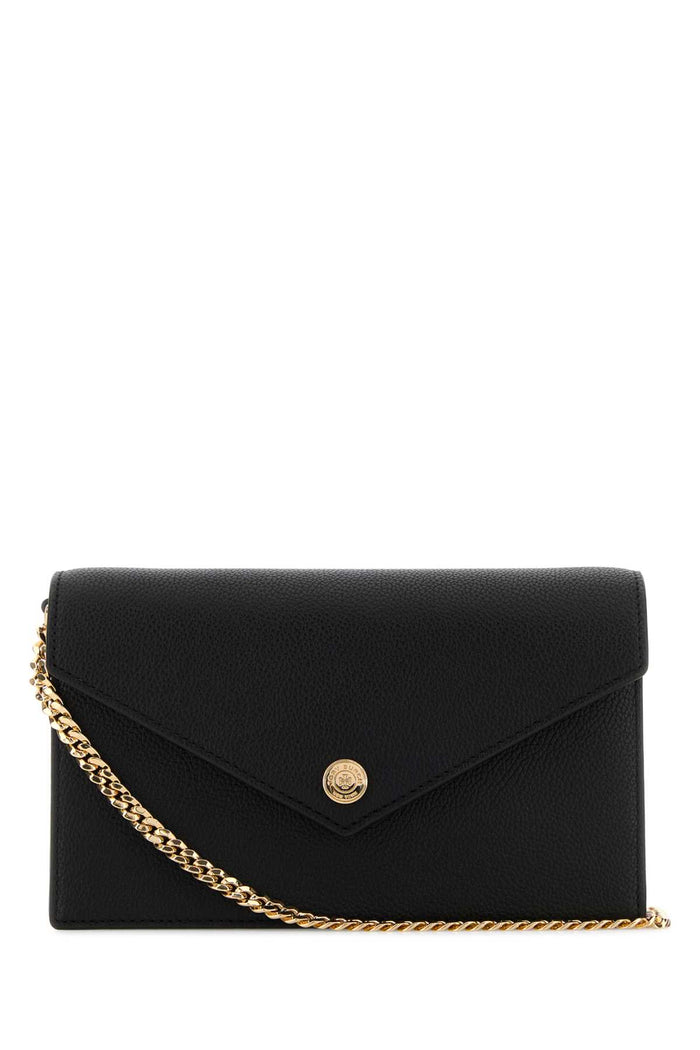 Black Leather Crossbody Bag 001 Borse A Tracolla