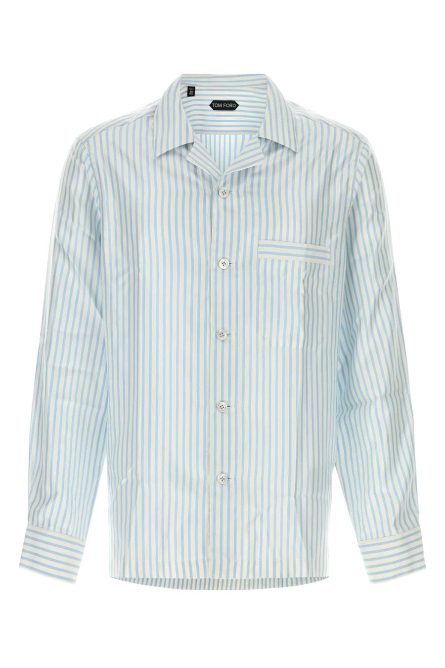 Tom Ford Jacquard 100% Silk shirt in blue