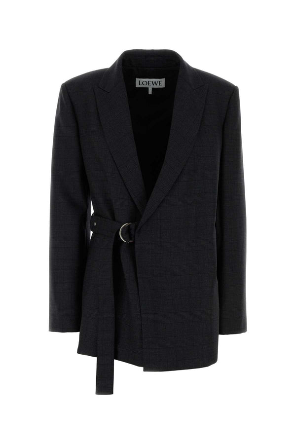 Loewe Jacket Exterior: 100% Wool; Lining: 100% Viscose blazer in gray