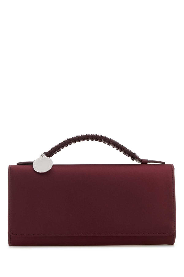 Stella McCartney 100% Polyester (exterior top handle bag in burgundy