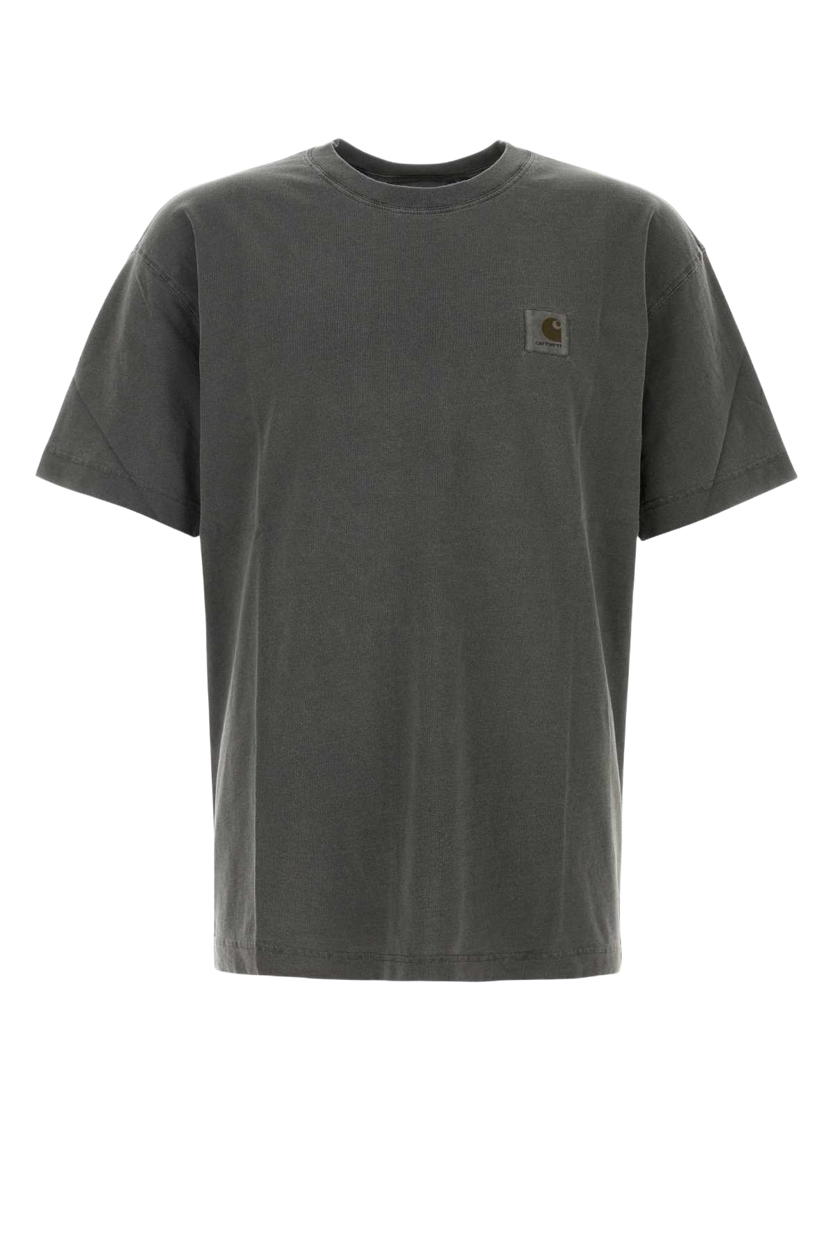 Slate Cotton Oversize S-S Nelson T-Shirt Blackgarmentdyed Exterior