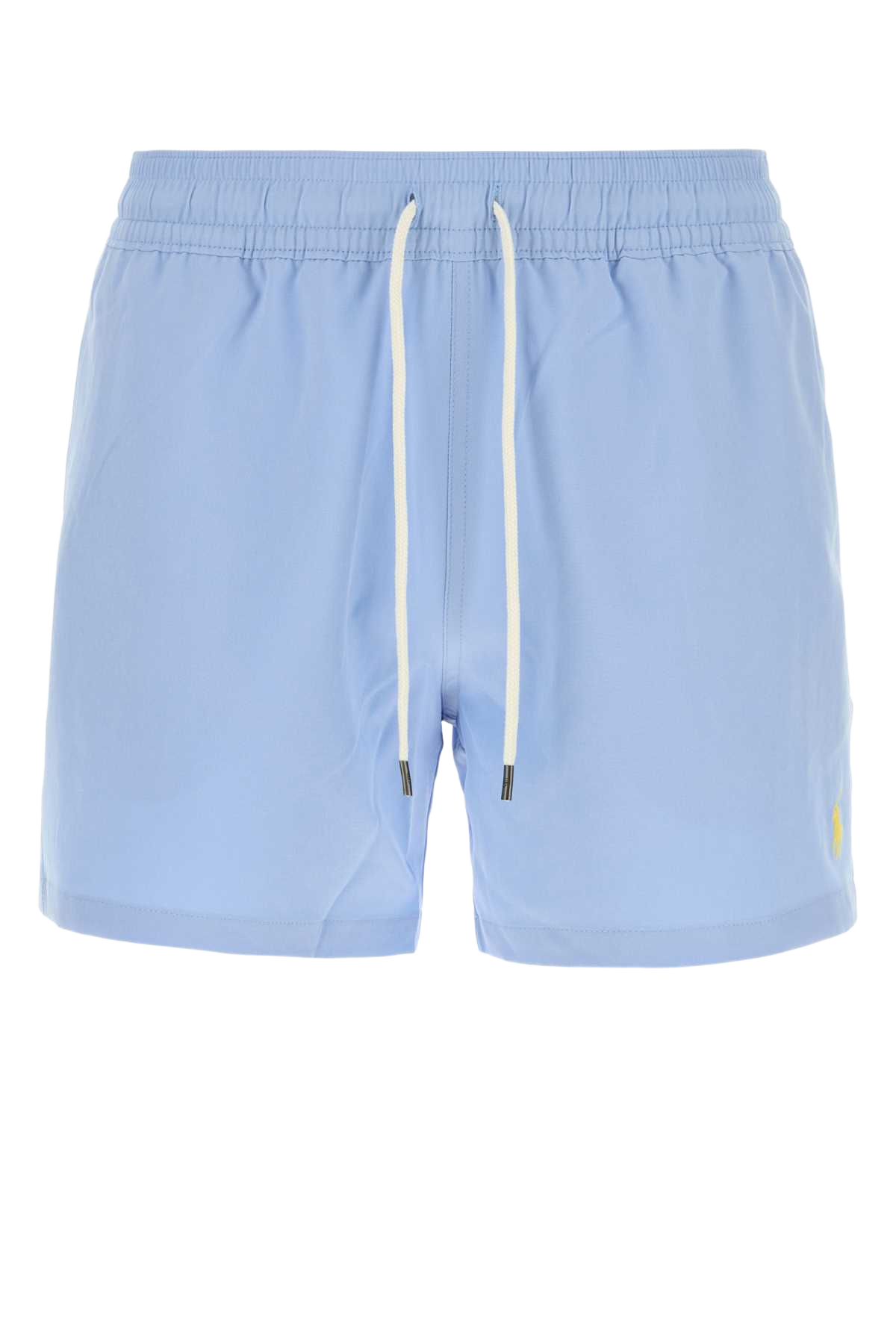 Light-Blue Stretch Polyester Swimming Shorts Austinblue Costumi Da Bagno