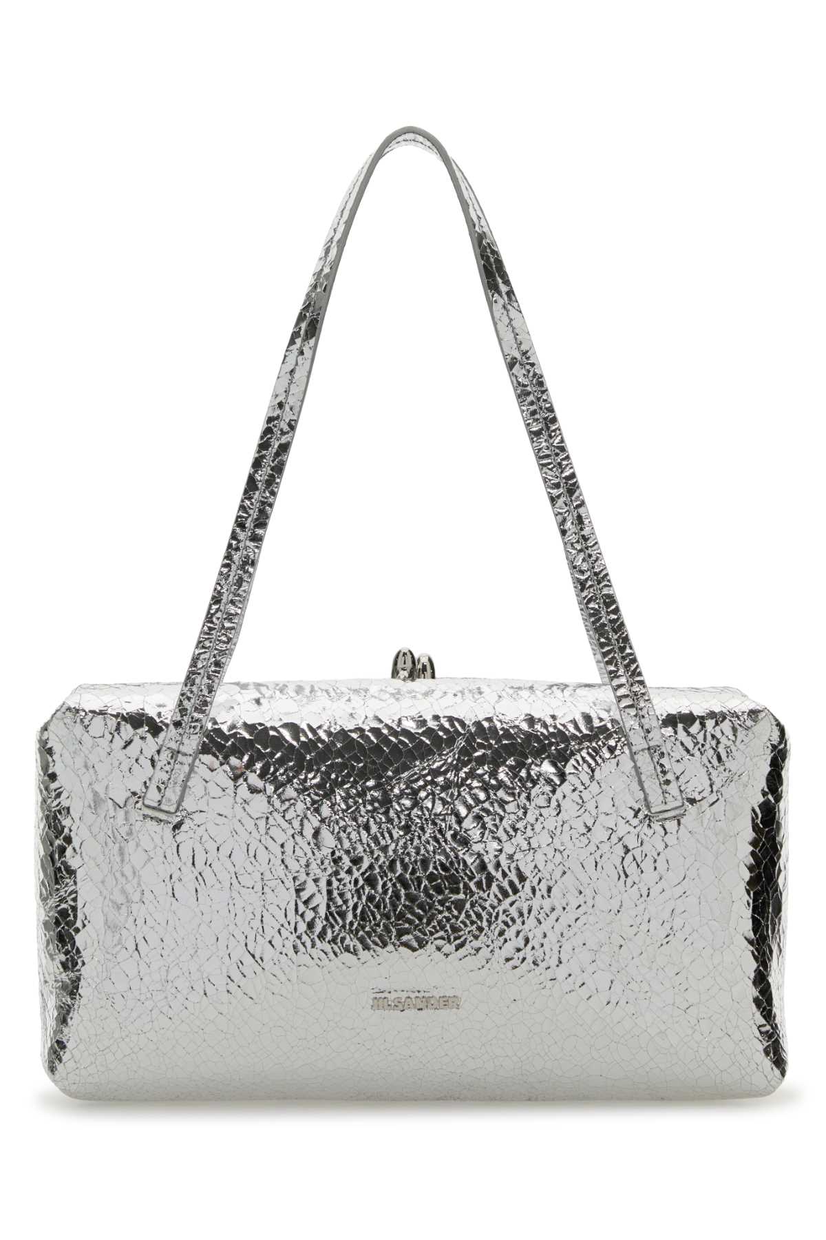 Silver Nappa Leather Goji Pillow Shoulder Bag Atlanticdeep Borse A Mano