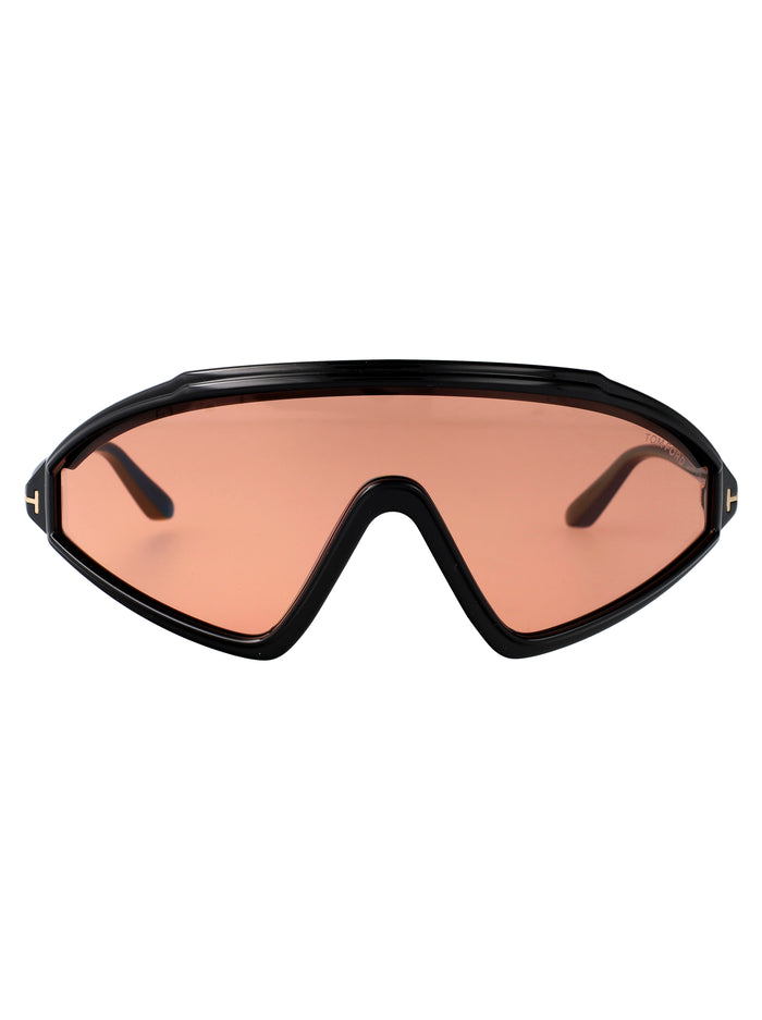 Lorna 01e Nero Lucido / Marrone Acetate Sunglasses