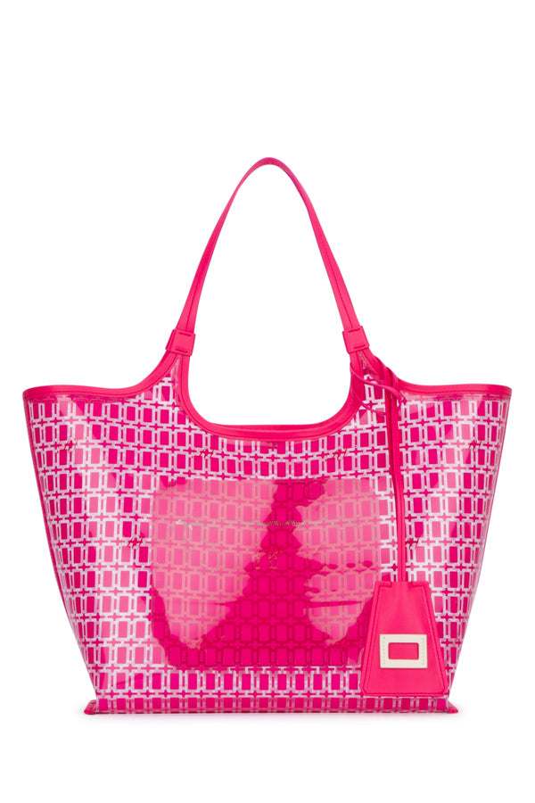 Roger Vivier Mesh tote bag in pink