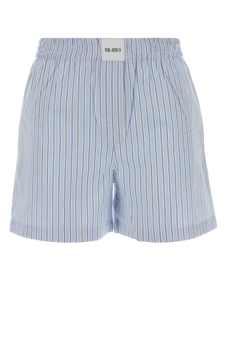 The Attico 100% Cotton bermuda shorts in blue