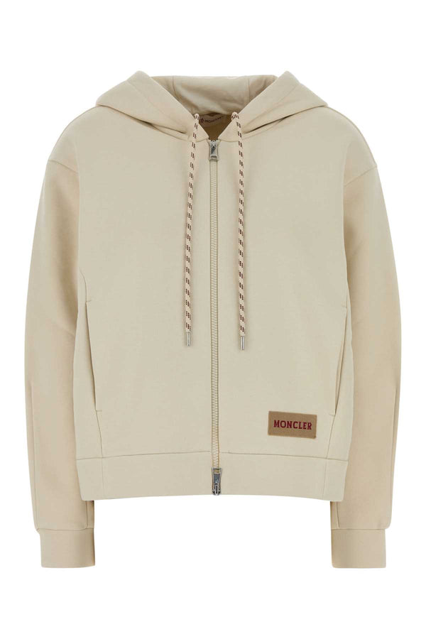 Moncler Cardigan 65% Cotton 35% Polyester hoodie in beige