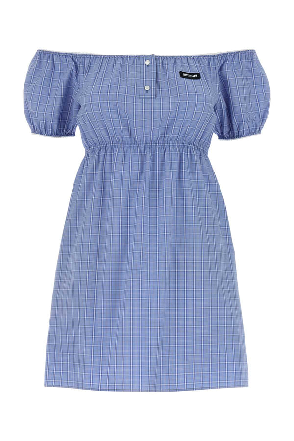 Miu Miu 100% Cotton dress in blue