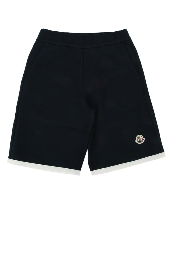 Moncler Jr Bottoms 100% Cotton shorts in black