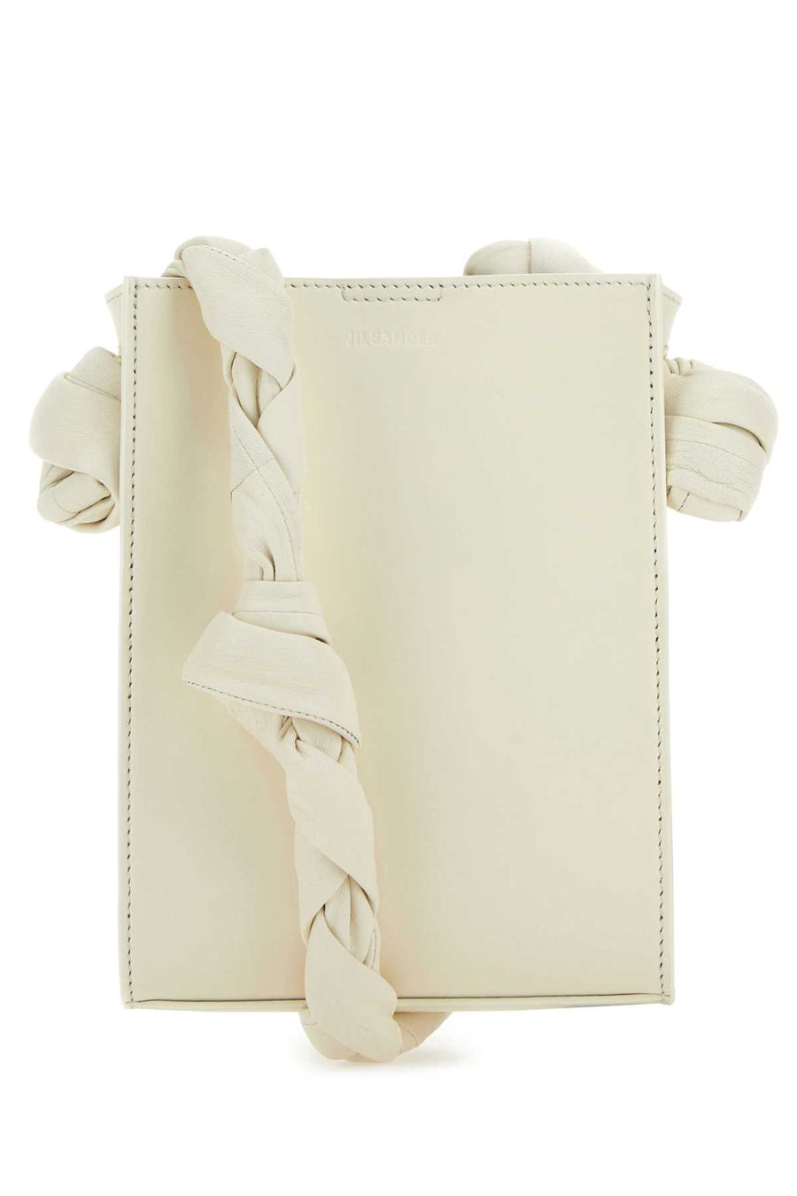 Jil Sander Tracolla Exterior: 100% Leather shoulder bag in white