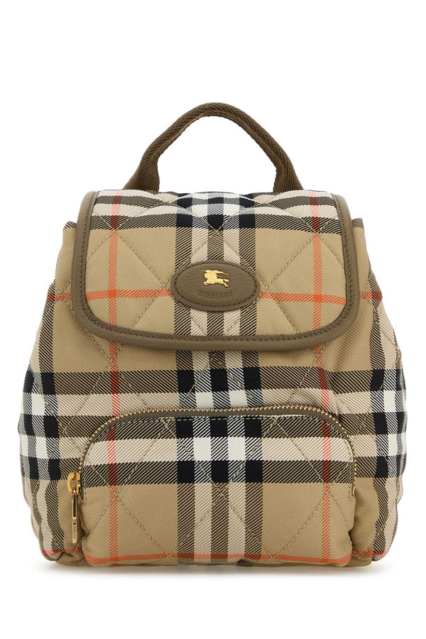 Burberry Backpack 100% Polyamide (Nylon) mini backpack in beige