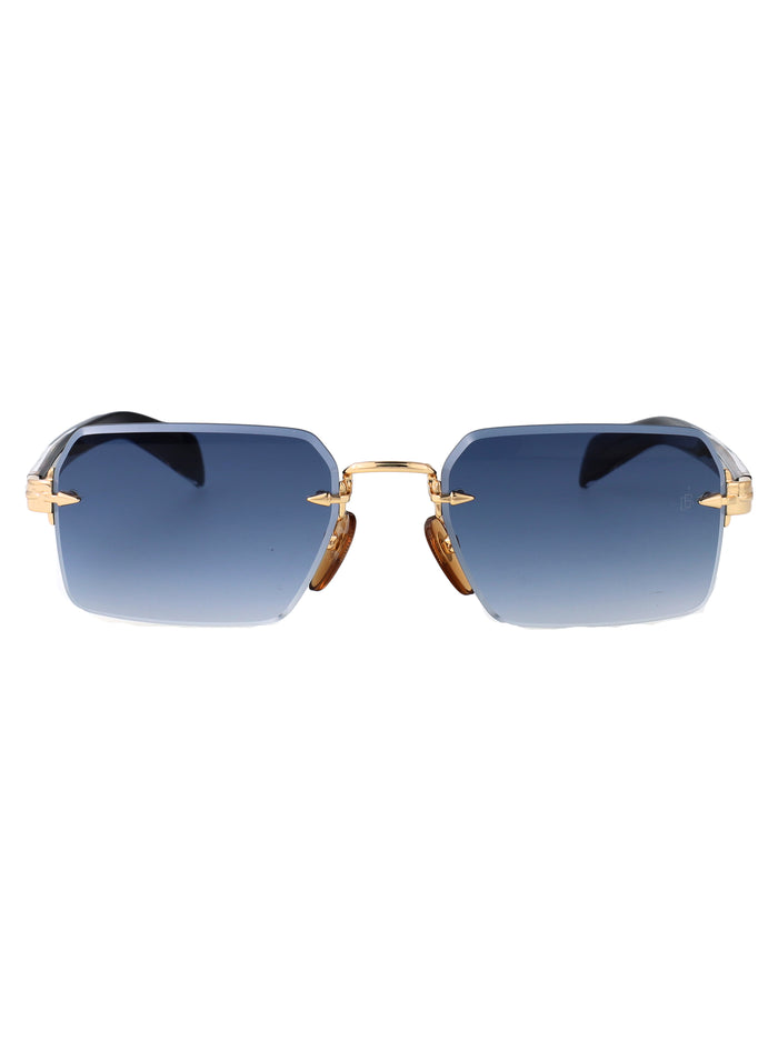 Db 7109-S Gold Black 2 Metal Sunglasses