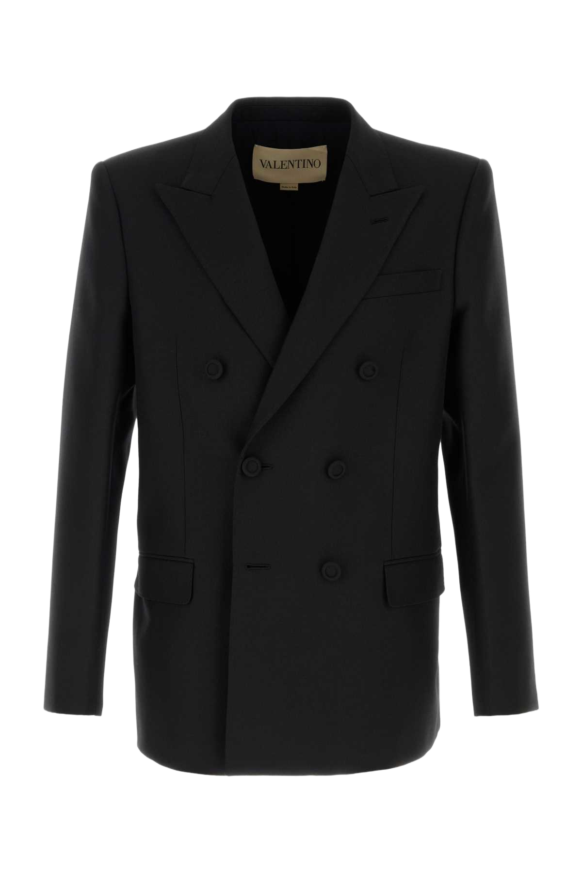 Black Polyester Blend Jacket Nero Giacche E Gilet