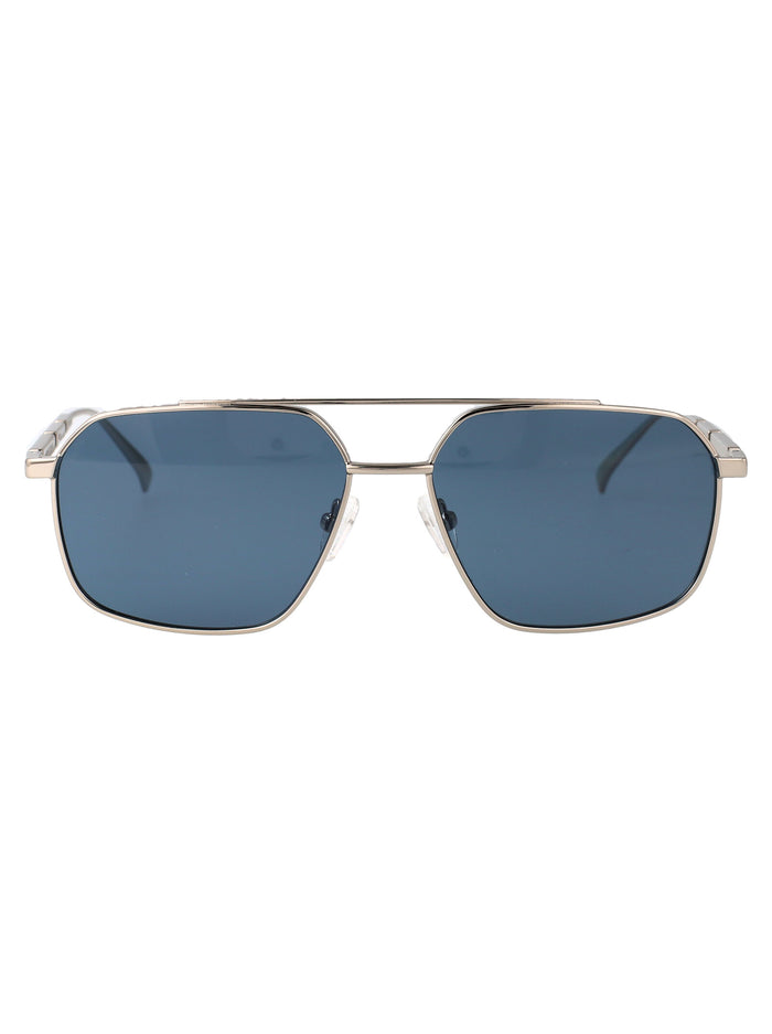 Am0477s Silver-silver-blue Metal Sunglasses