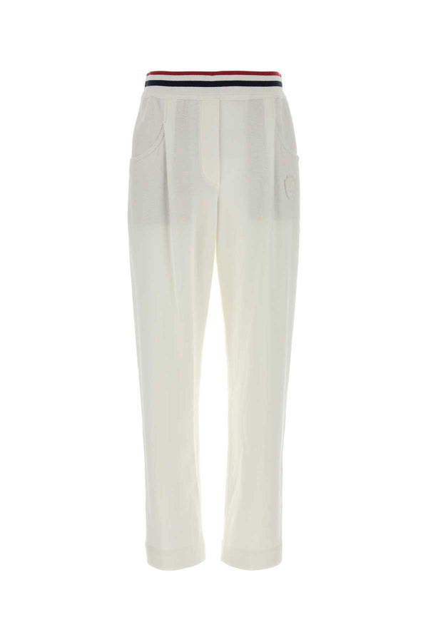 Brunello Cucinelli 93% Cotton joggers in white