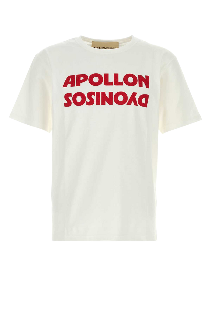 White Cotton T-Shirt Biancorosso Exterior