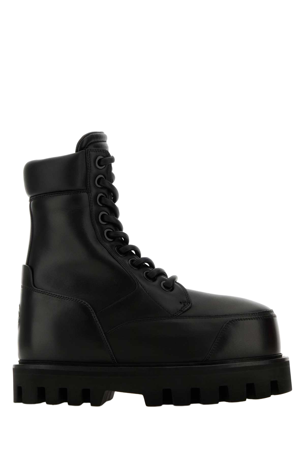 Black Leather Ankle Boots Stivali