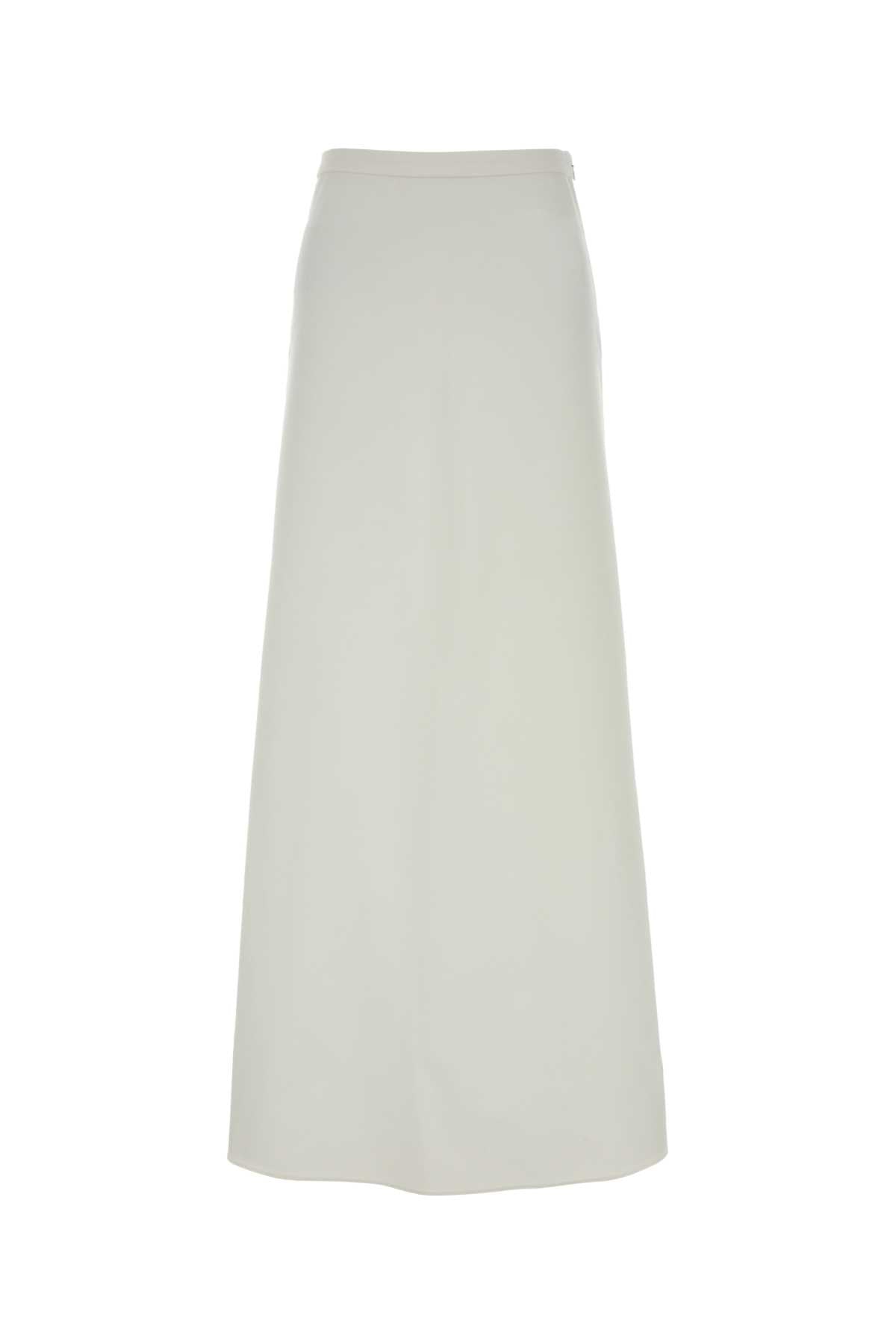 White Jersey Vernice Skirt Bianco Gonne