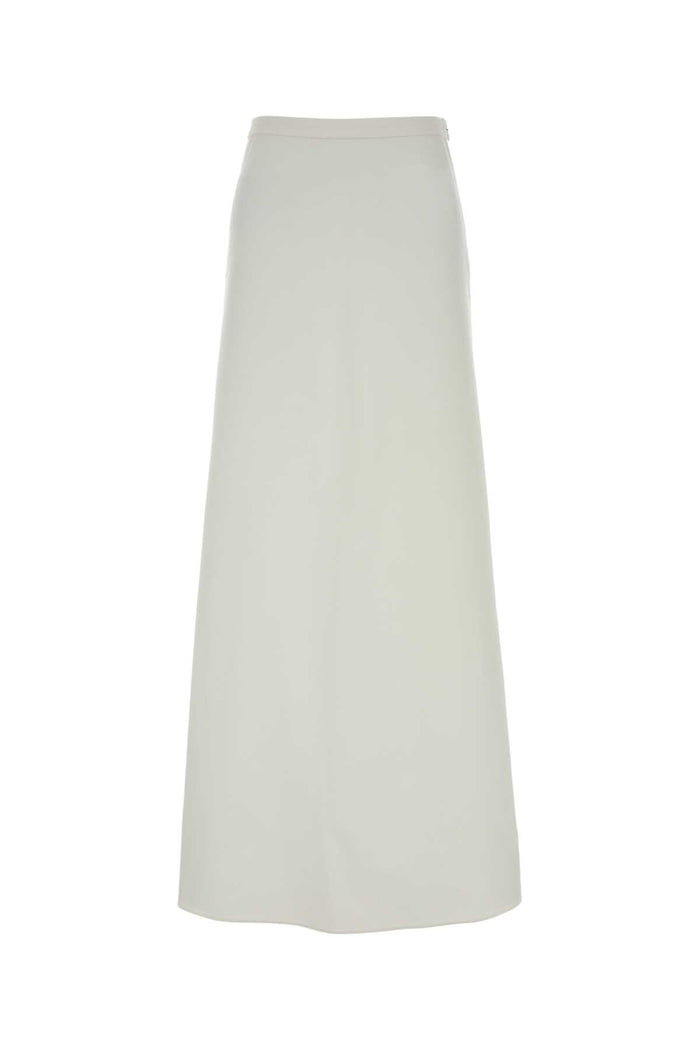 White Jersey Vernice Skirt Bianco Gonne