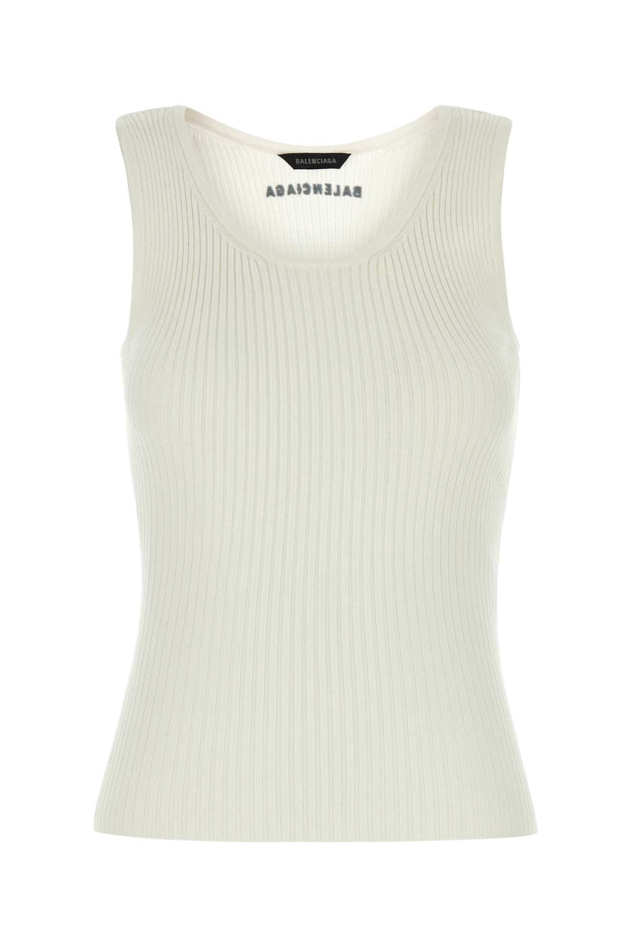 Balenciaga 90% Wool tank top in white