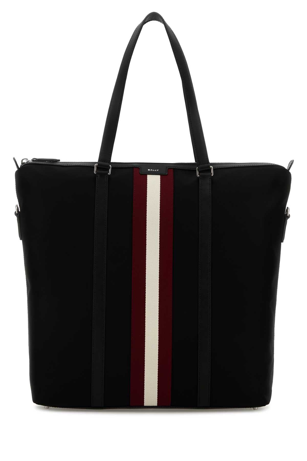 Black Canvas Shopping Bag Borse A Mano