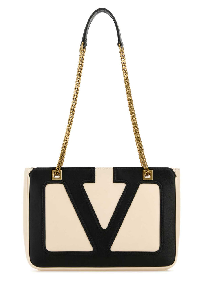 Ivory Nappa Leather Small Viva Superstar Shoulder Butterwhitenero Borse A Tracolla