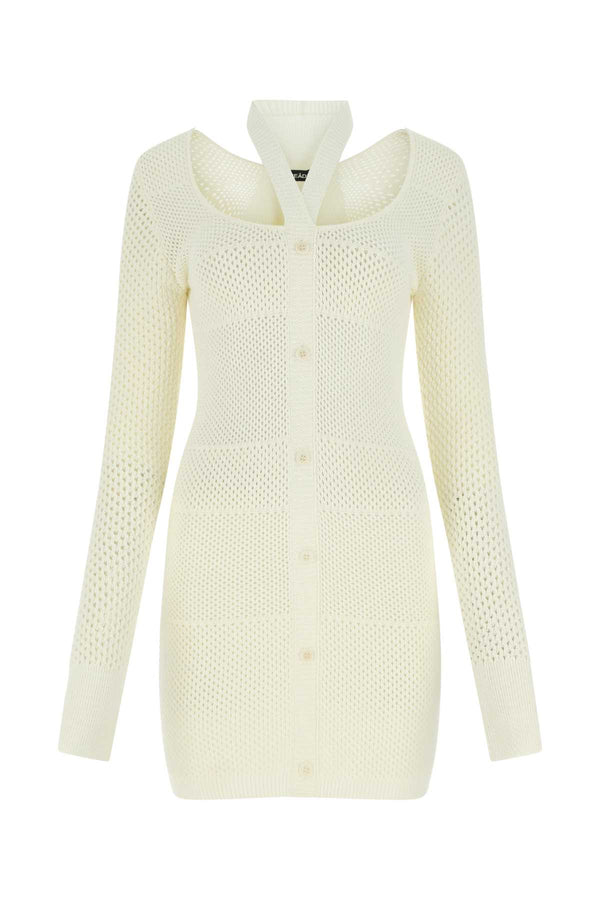 Andrea Adamo 80% Viscose 10% Polyester 9% Nylon 1% Elastane dress in white