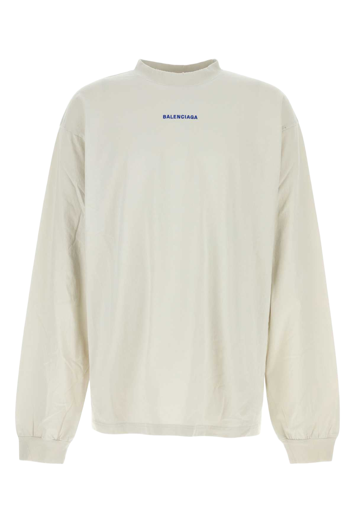 Chalk Cotton T-Shirt Dirty Wht/sport Blue Exterior