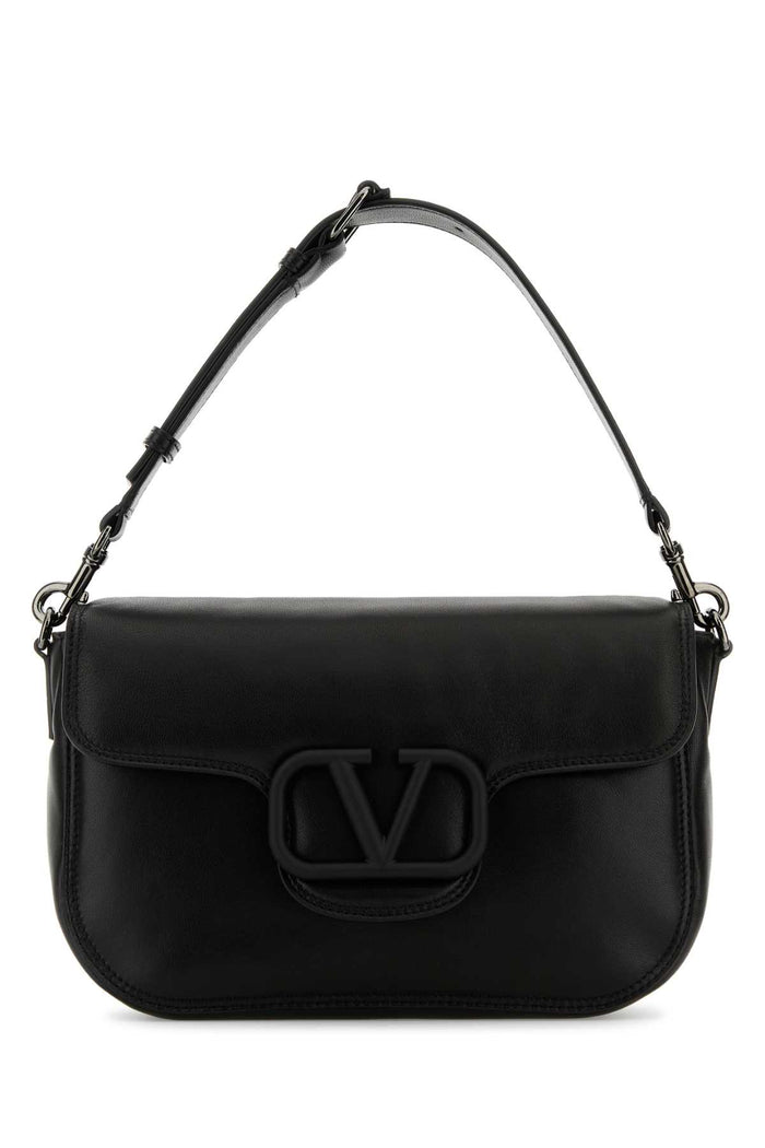Black Leather Locã² Handbag Nero Borse A Mano