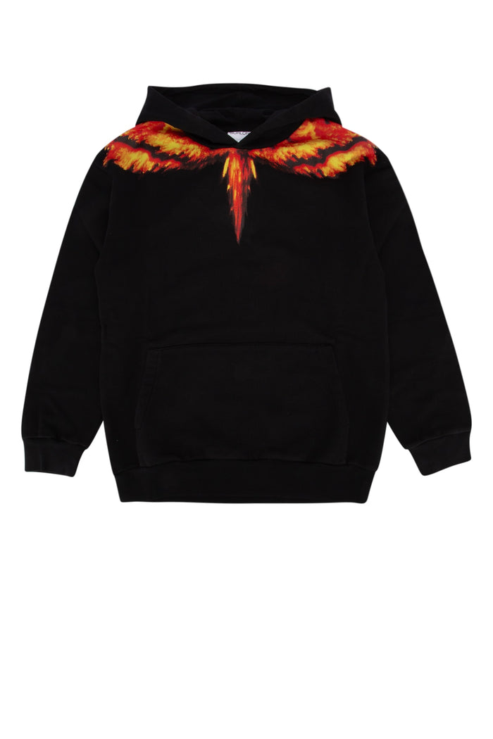 Colordust Wings Over Hoodie Black Red Blackred Felpe