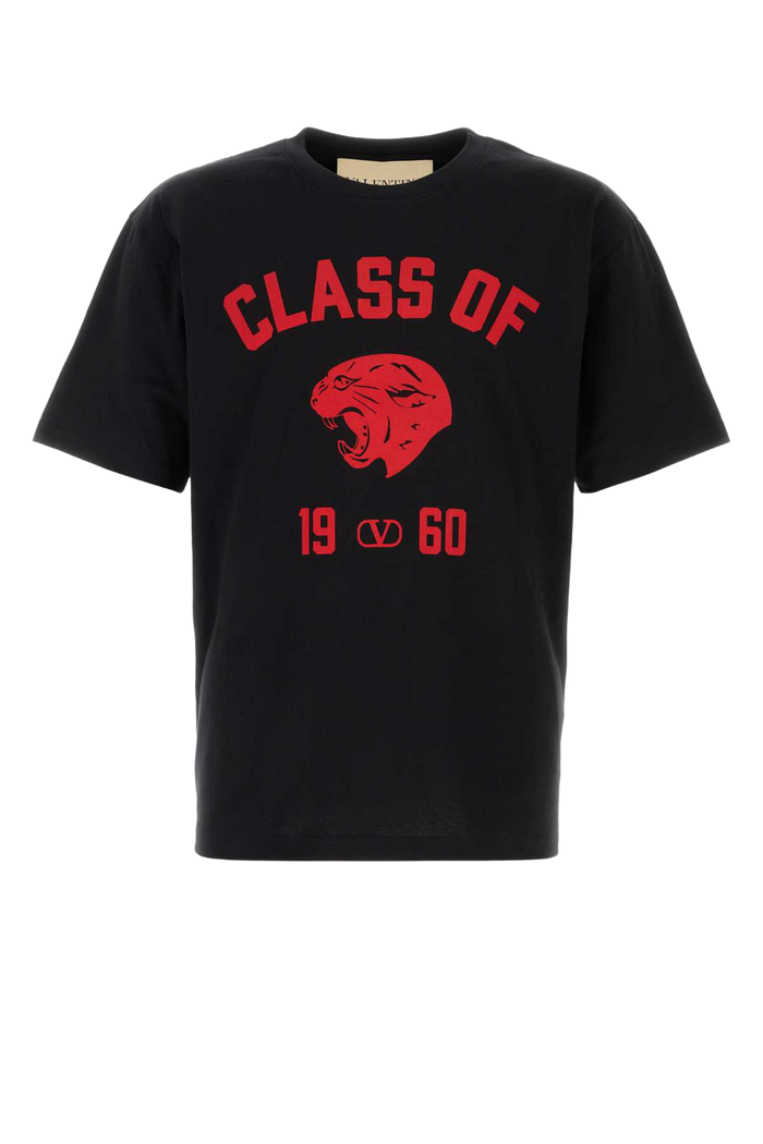 Black Cotton T-Shirt Nerorosso
