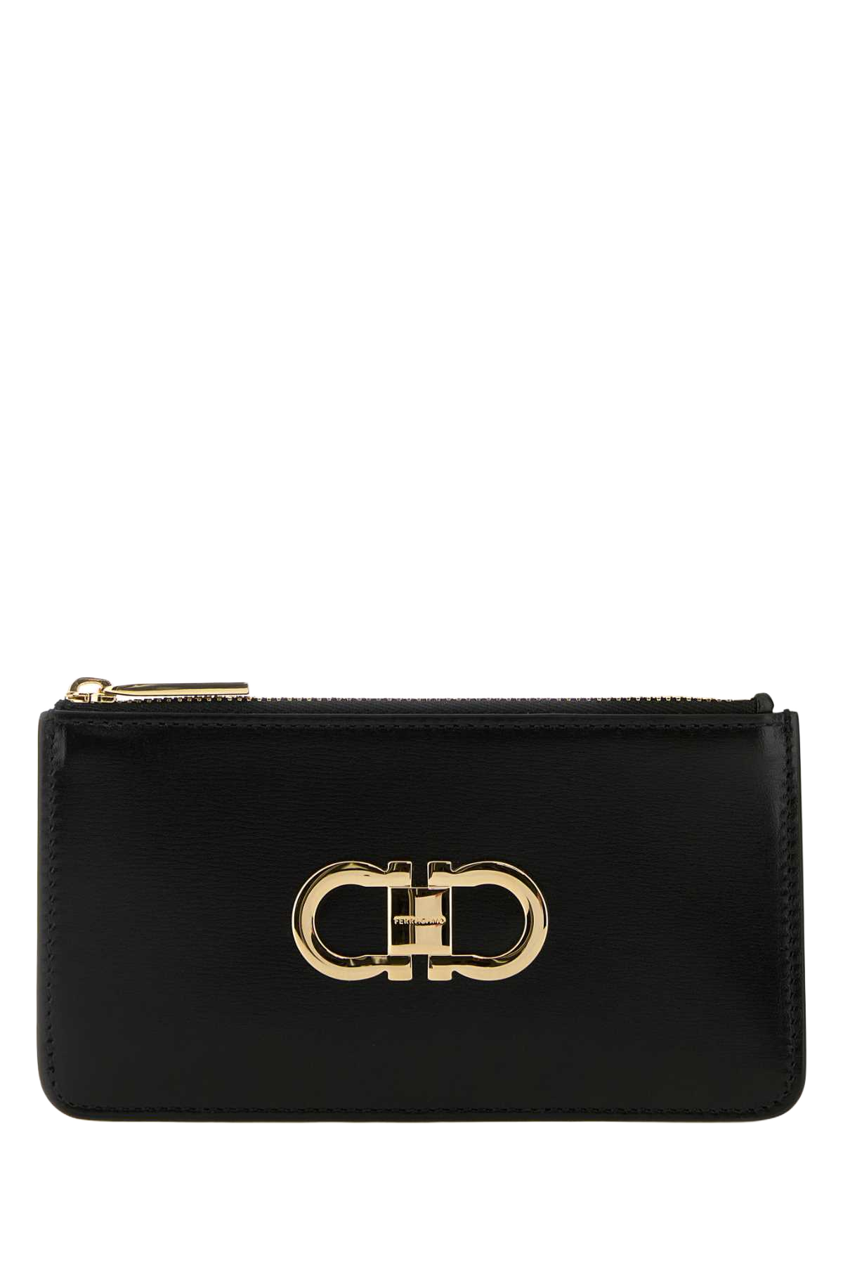 Black Leather Wallet Neroflameredflamered Calf Portafogli