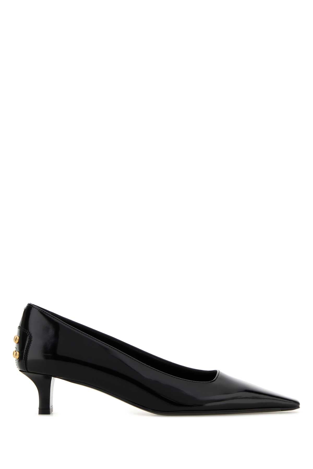 Black Leather Pumps Cuoiot40 Scarpe Con Tacco