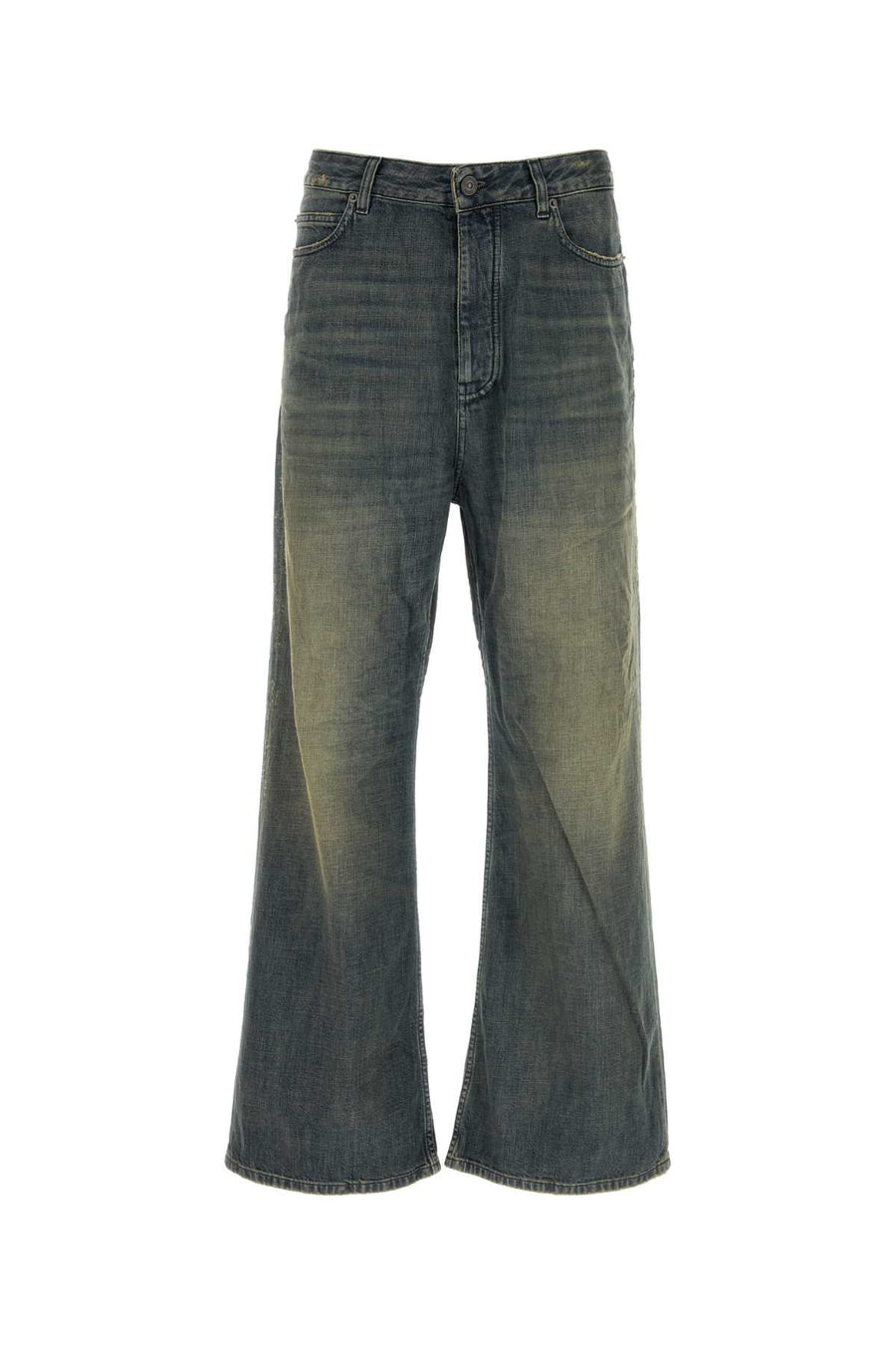 Balenciaga Crotch 100% Cotton jeans in navy