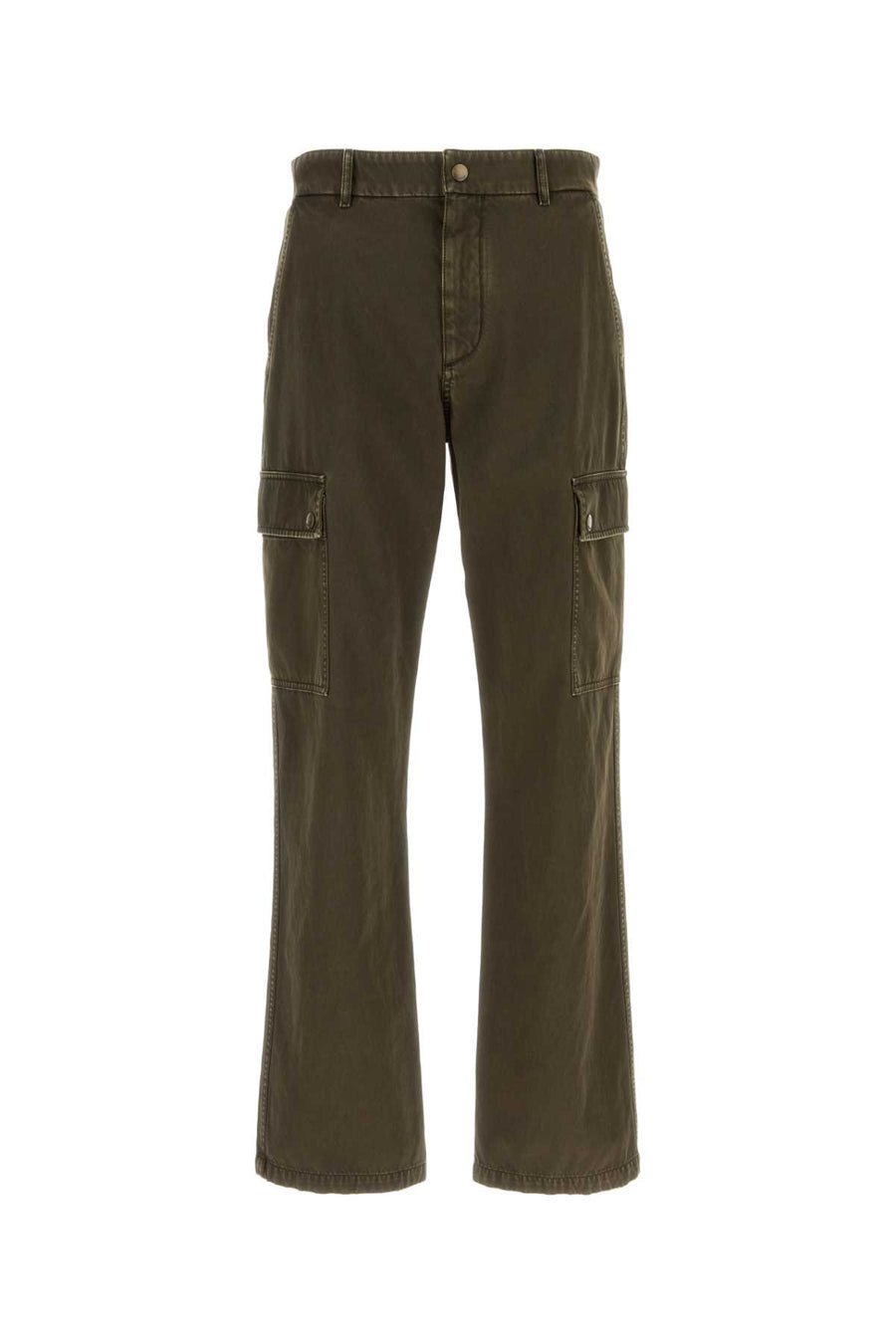 Burberry 100% Cotton cargo pants in green