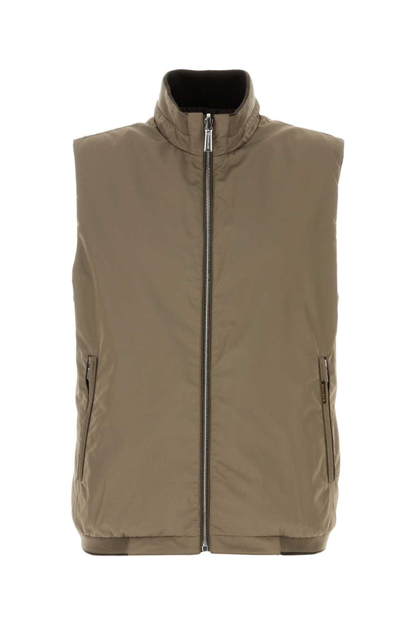 Moorer 100% Polyester gilet in beige
