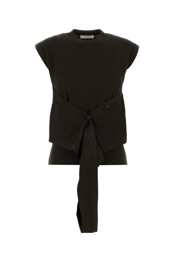 Lemaire 50% Wool 50% Acrylic sweater in black