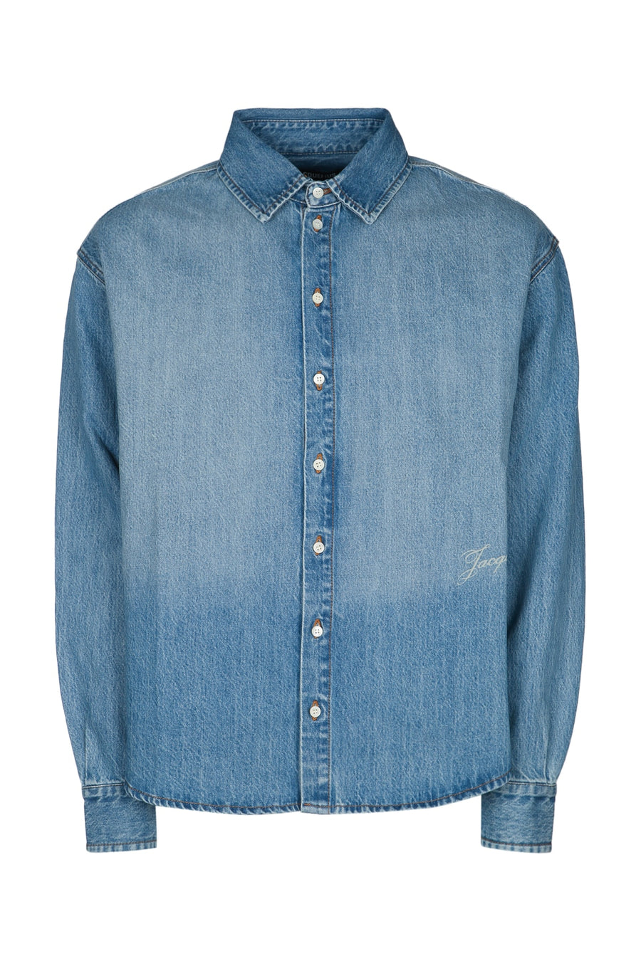 Jacquemus Chemise 100% Cotton shirt in blue