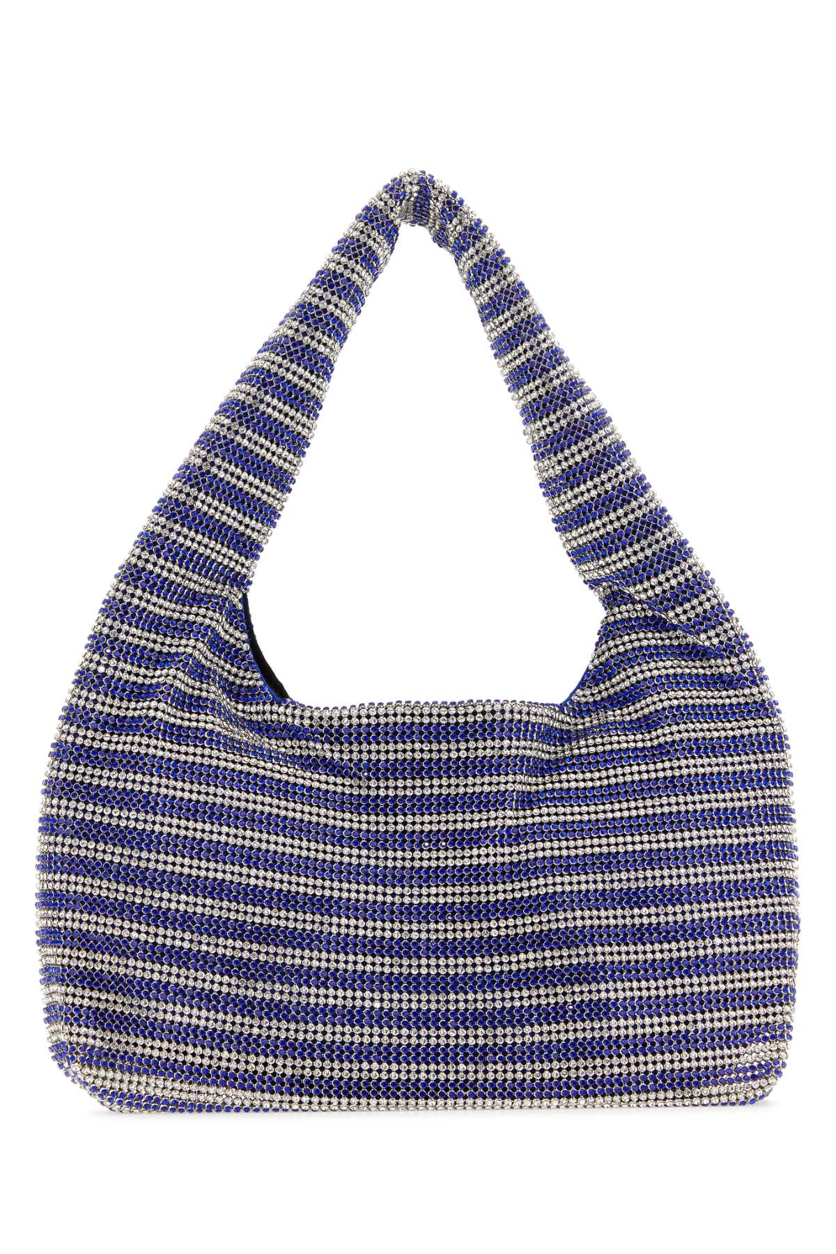 Two-Tone Rhinestones Mini Handbag Cobaltstripe Borse A Mano