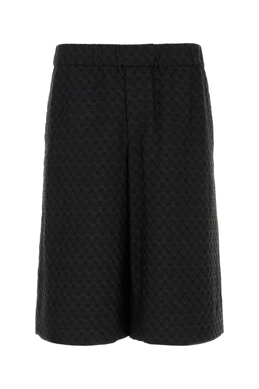 Alexander McQueen 78% Viscose bermuda short in black