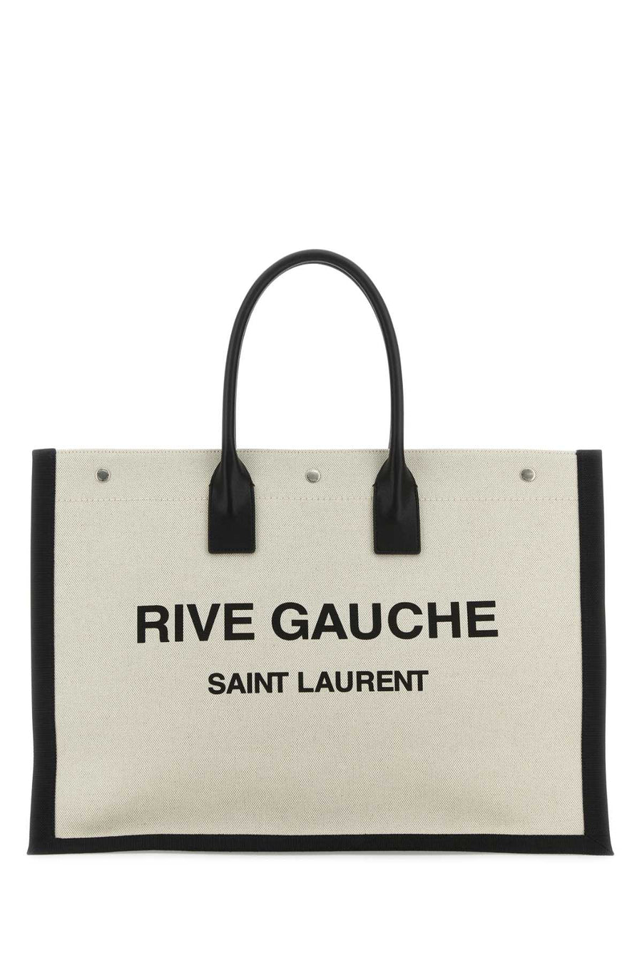 Saint Laurent 50% cotton tote bag in beige