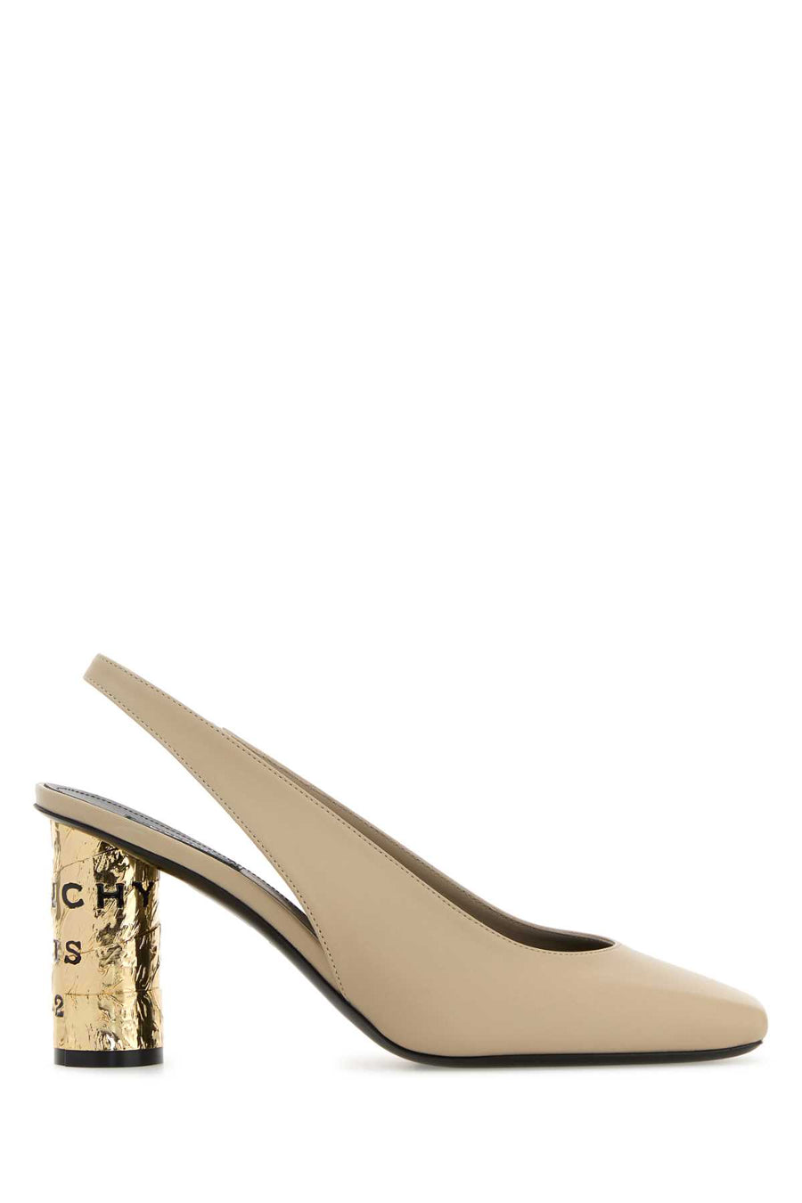 Givenchy Exterior: 100% Calf; Interior: 100% Leather; Sole: Rubber and Leather slingback pump in beige